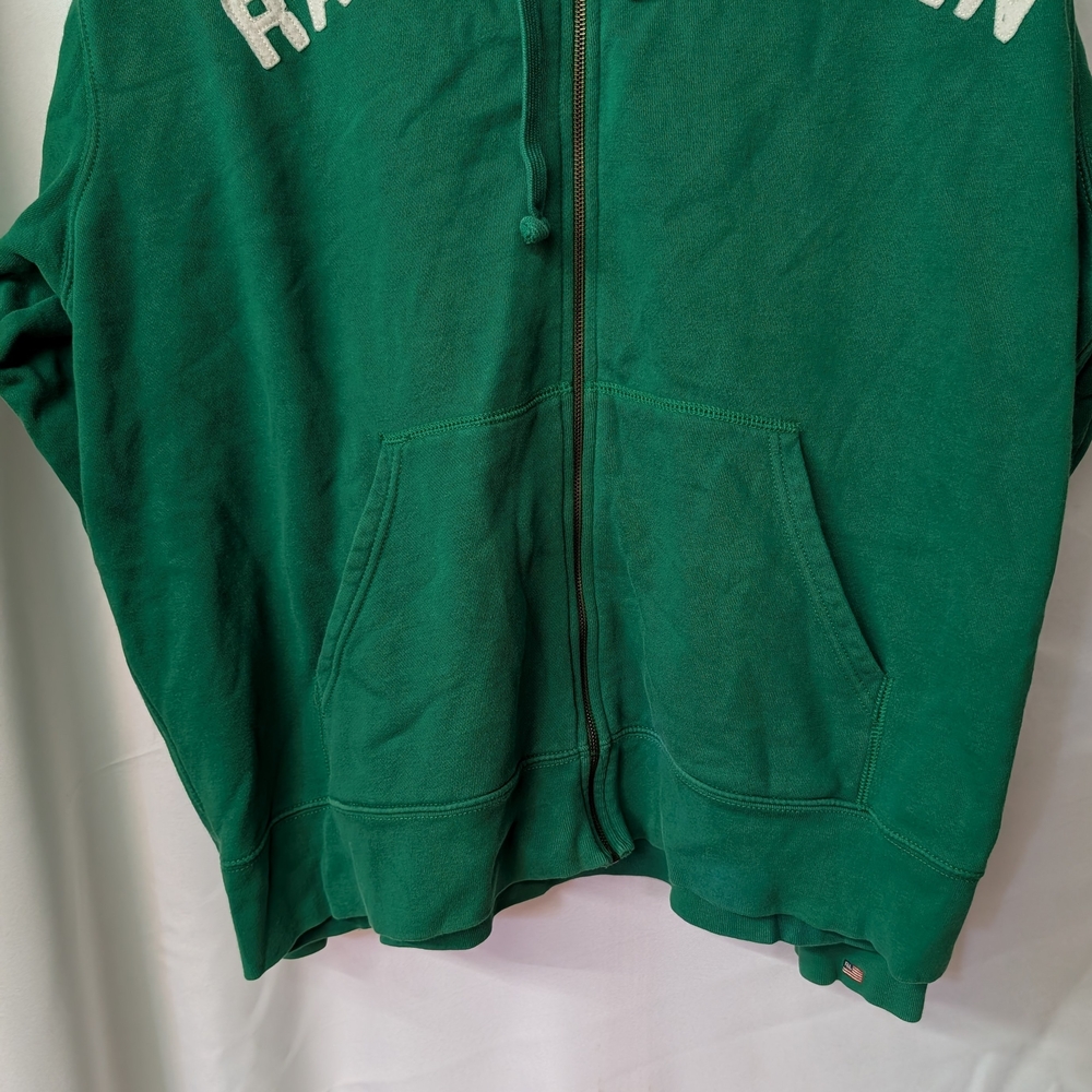 Vintage Ralph Lauren Polo Jeans Co Full Zip Jacket Mens Size XL Green Hooded - Picture 2 of 8